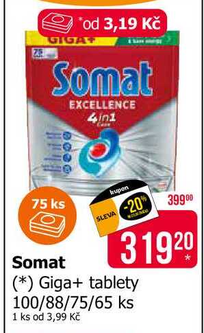 Somat tablety 100/88/75/65 ks