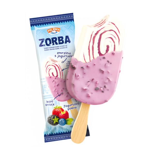 Polarka Zorba zmrzlina lesní ovoce