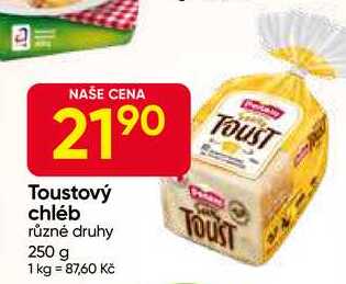penam Toustový chléb různé druhy 250 g