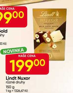 Lindt Nuxor různé druhy 150 g