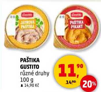 PAŠTIKA GUSTITO různé druhy, 100 g 