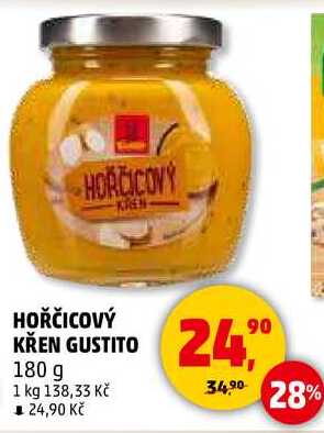 HOŘČICOVÝ KŘEN GUSTITO, 180 g  