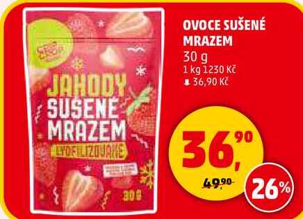 OVOCE SUŠENÉ MRAZEM, 30 g 