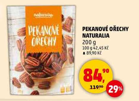 PEKANOVÉ OŘECHY NATURALIA, 200 g 