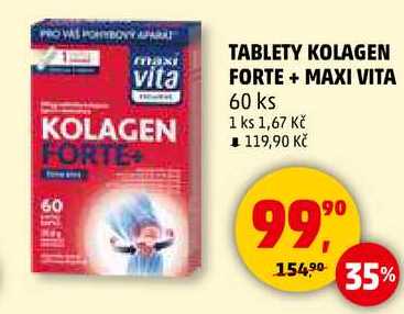 TABLETY KOLAGEN FORTE + MAXI VITA, 60 ks 