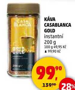 KÁVA CASABLANCA GOLD instantní, 200 g 