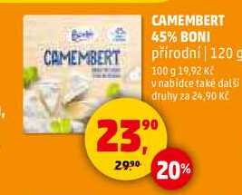 CAMEMBERT 45% BONI přírodní, 120 g