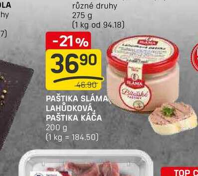 PAŠTIKA SLÁMA LAHŮDKOVÁ, PAŠTIKA KÁČA 200 g 