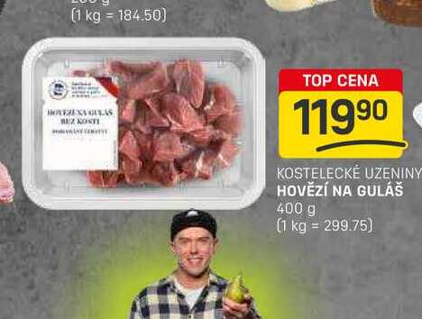 HOVĚZÍ NA GULÁŠ 400 g 