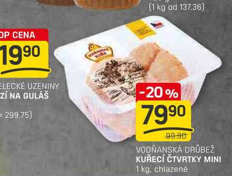 KUŘECÍ ČTVRTKY MINI 1 kg, chlazené 