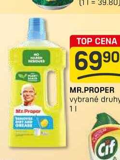MR.PROPER vybrané druhy 1l