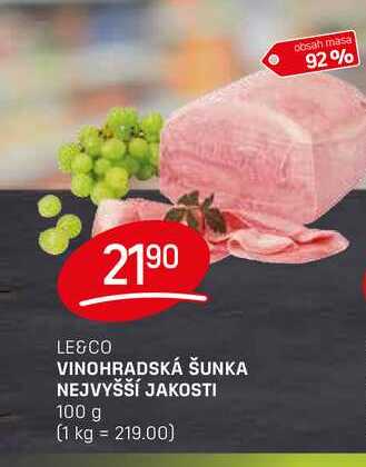 ŠUNKA NEJVYŠŠÍ JAKOSTI 100 g 