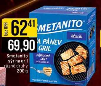 Smetanito sýr na gril různé druhy 200 g  