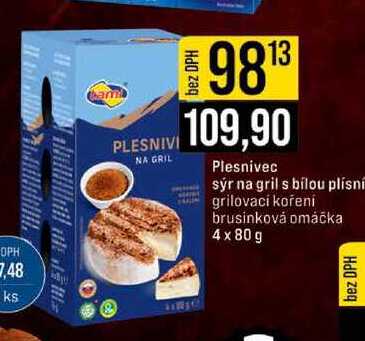 Plesnivec sýr na gril s bílou plísní 4 x 80 g