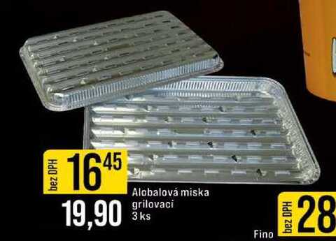 Alobalová miska grilovaci 3ks  