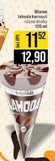 Miamo lahoda kornout různé druhy 120 ml  