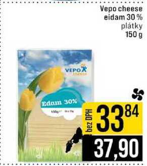 Vepo cheese eidam 30% plátky 150 g 