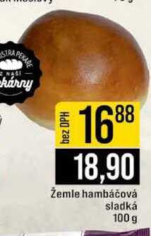 Žemle hambáčová sladká 100 g 