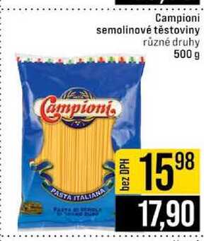 Campioni semolinové těstoviny různé druhy 500 g 