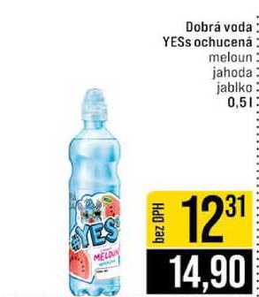 Dobrá voda YESS ochucená meloun 0,5 l  