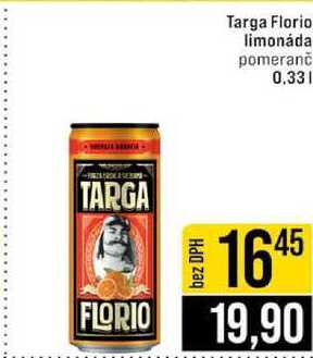 Targa Florio limonáda pomeranč 0.33 l