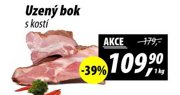 Uzený bok s kostí, 1 kg 