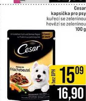 Cesar kapsička pro psy kuřecí se zeleninou 100 g  