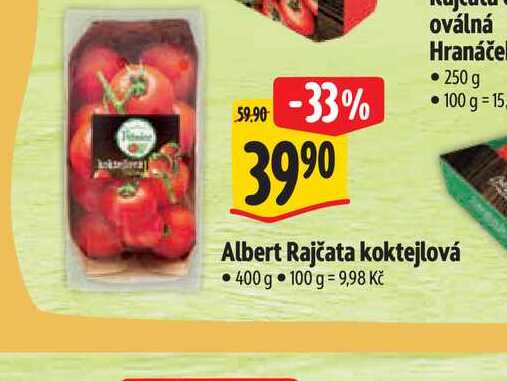   Albert Rajčata koktejlová 400 g 