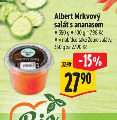 Albert Mrkvový salát s ananasem 350 g  