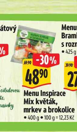 Menu Inspirace Mix květák, mrkev a brokolice 400 g  