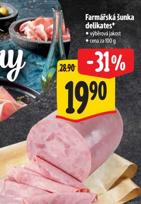   Farmářská šunka delikates 100 g