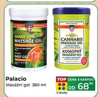 Palacio Masážní gel 380 ml 