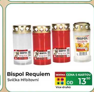 Bispol Requiem Svíčka Hřbitovní 