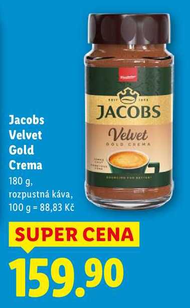 Jacobs Velvet Gold Crema, 180 g