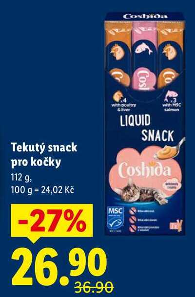 Tekutý snack pro kočky, 112 g