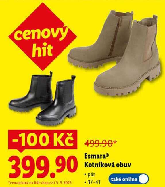 Esmara Kotníková obuv