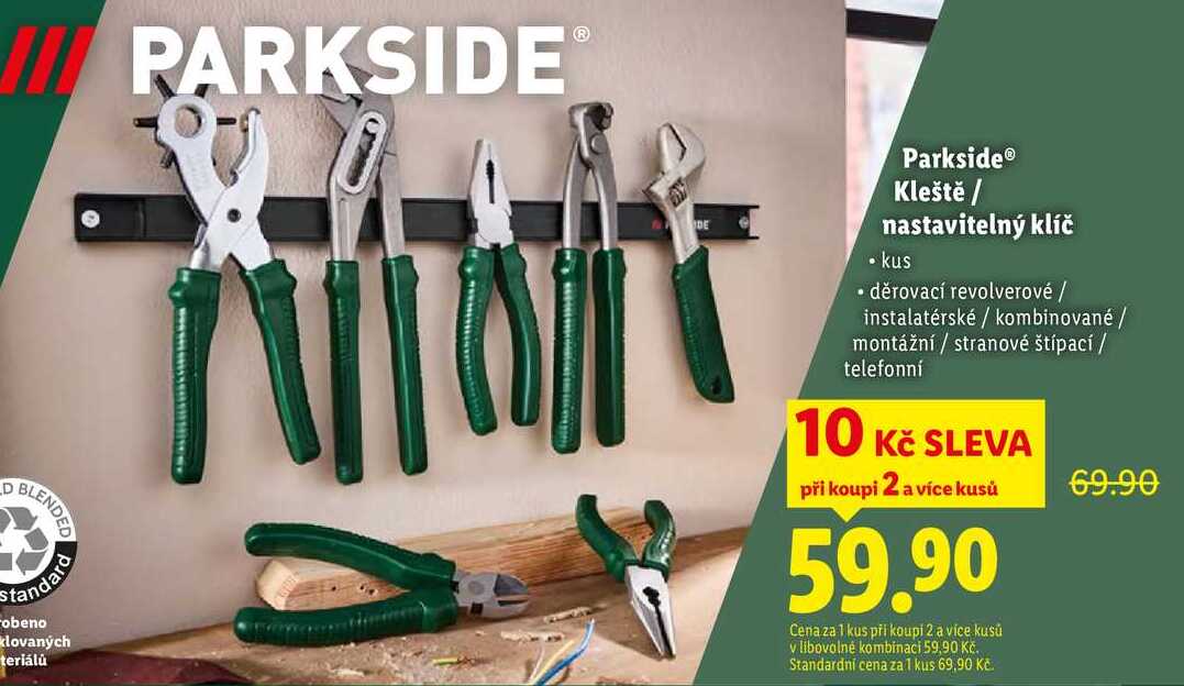 Parkside Kleště/nastavitelný klíč 