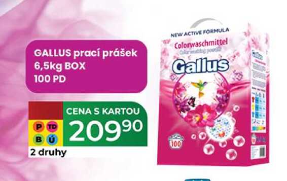 GALLUS prací prášek 6,5kg BOX 100 PD 