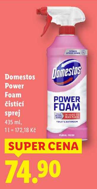 Domestos Power Foam čistící sprej, 435 ml