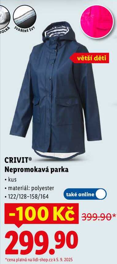 CRIVIT Nepromokavá parka 