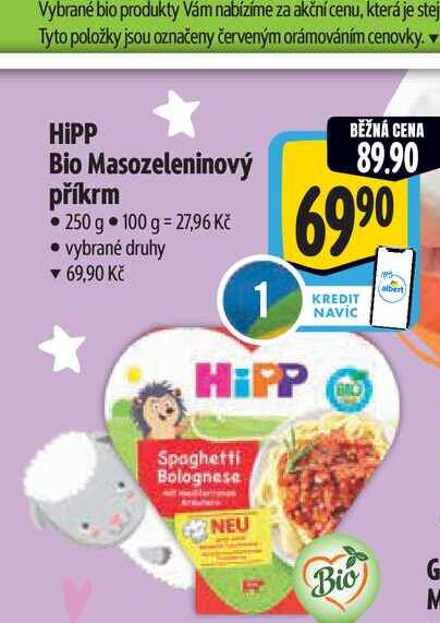  HiPP Bio Masozeleninový příkrm 250 g 