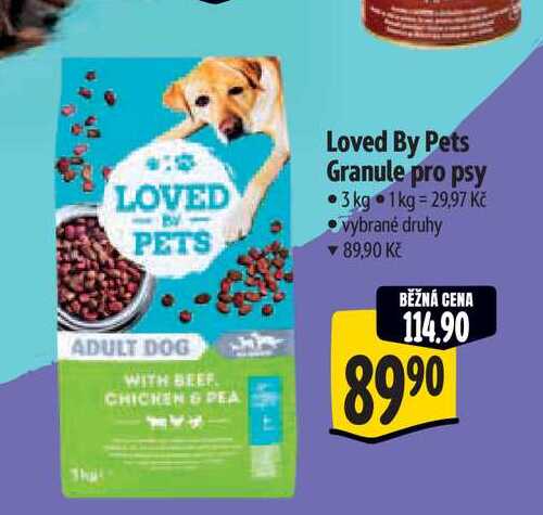   Loved By Pets Granule pro psy  3kg 