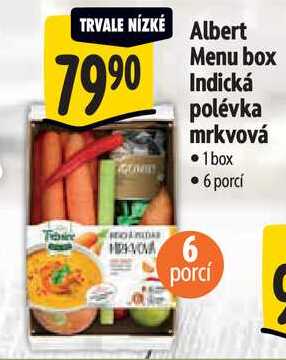 Albert Menu box Indická polévka mrkvová  