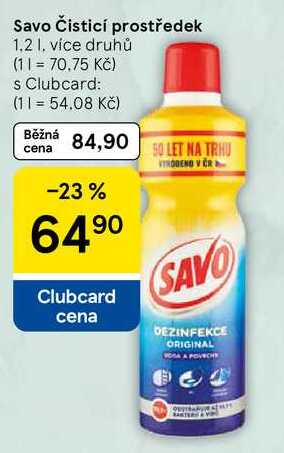 Savo Čisticí prostředek, 1.2 l
