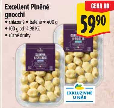 Excellent Plněné gnocchi, 400 g