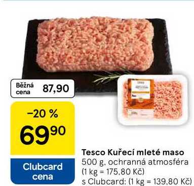 Tesco Kuřecí mleté maso, 500 g 