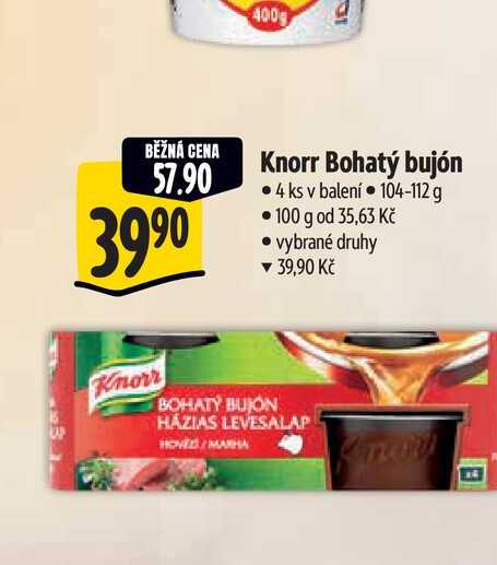   Knorr Bohatý bujón  4 ks 104-112 g 