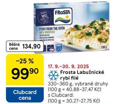 Frosta Labužnické rybí filé, 330-360 g 