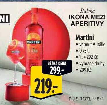 Martini vermut, 0,75 l