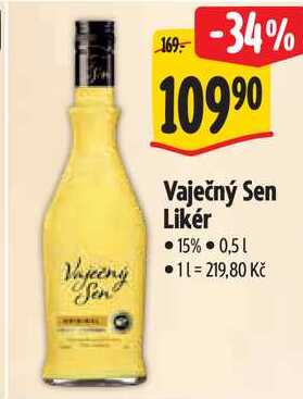 Vaječný Sen Likér, 0,5 l
